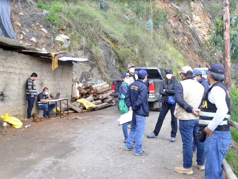 Áncash: Intervienen y cierran mina ilegal por contaminación ambiental en Tauca 
