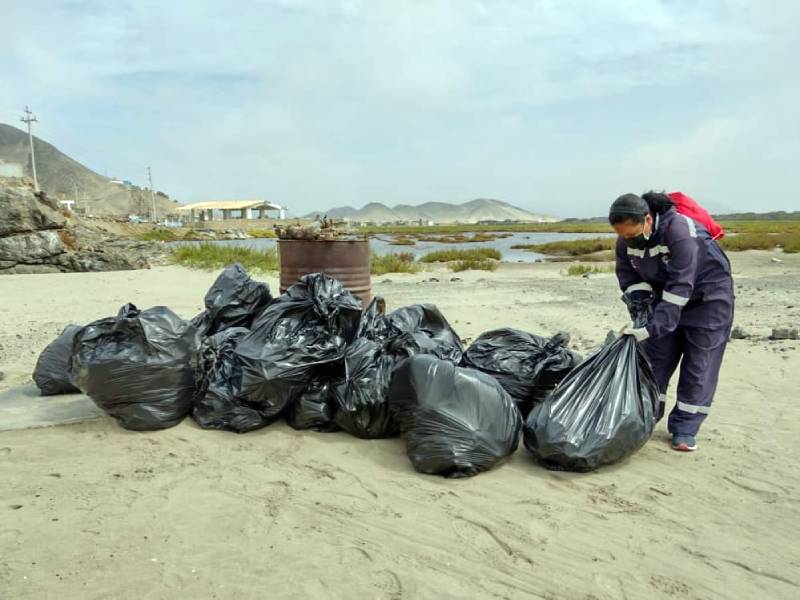 Samanco: Recolectan dos toneladas de basura en playa Los Chimus 