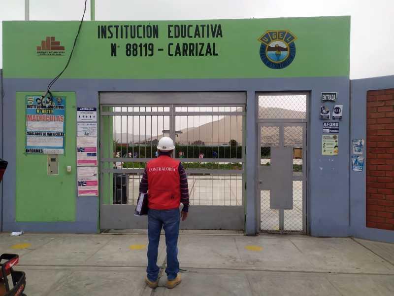 Casma: Contraloría advierte deficiencias en obra de colegio Carrizal