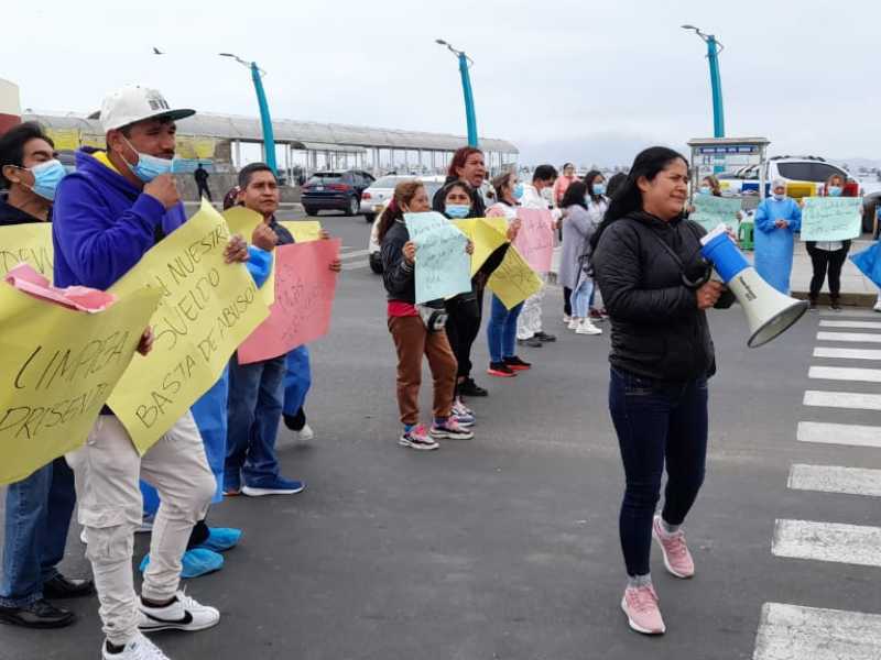 Chimbote: Trabajadores de Hospital La Caleta paralizan sus labores 
