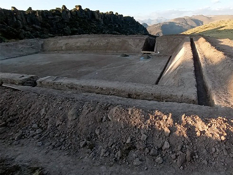 Áncash: Agro Rural construye 8 reservorios para almacenar agua para riego en Cajacay