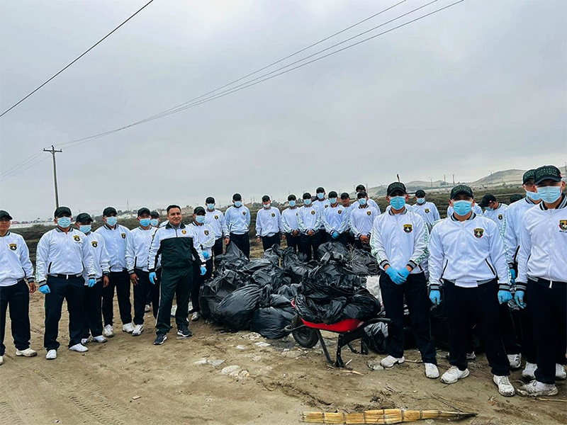 Chimbote: recogen más de dos toneladas de residuos orgánicos en Humedales de Villa María