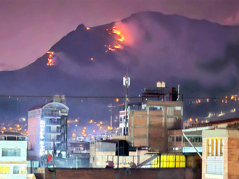 119 incendios forestales en lo que va del año en Áncash