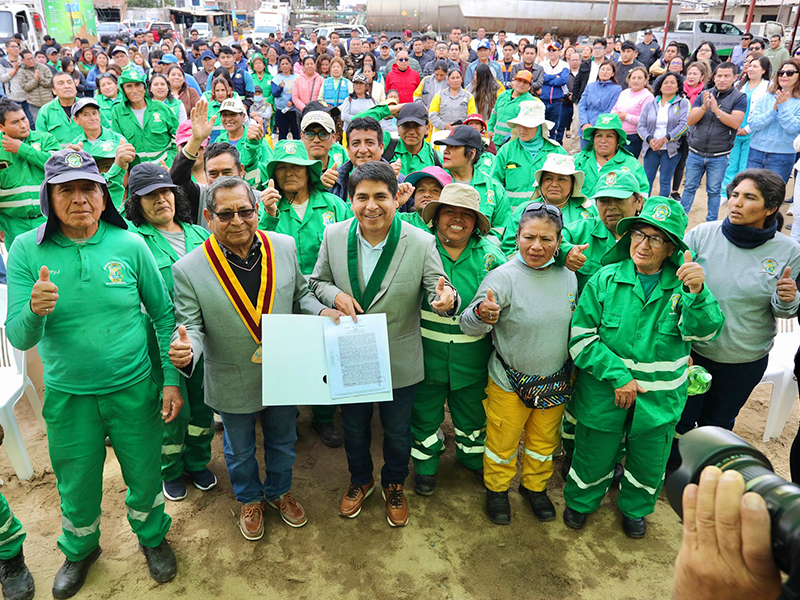 Nuevo Chimbote: MPS dona terreno a la comuna sureña para modernización de taller municipal