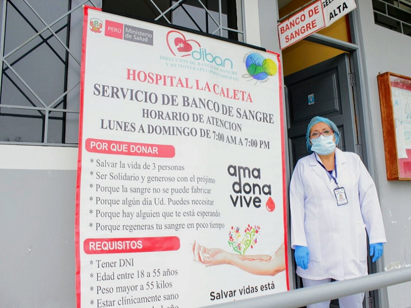 Hospital La Caleta convoca a campaña para donar sangre