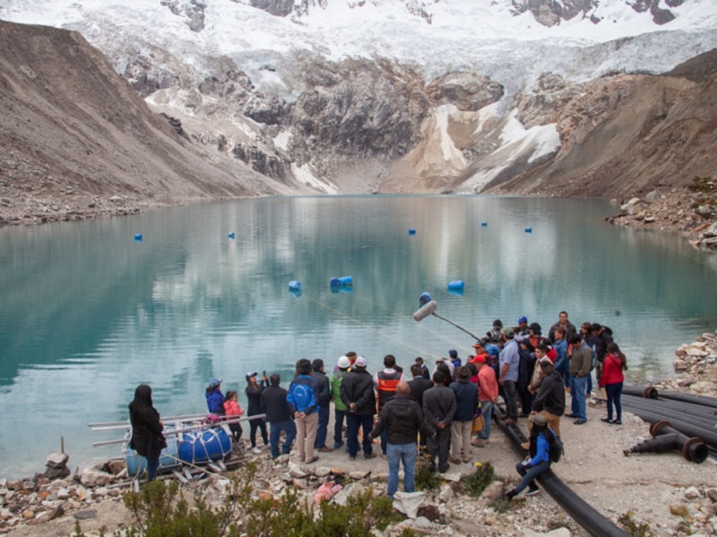Huaraz: Instalarán Sistema de Alerta Temprana en laguna Palcacocha